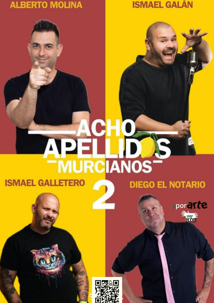 Acho apellidos murcianos - Disfrute el teatro cómico con Aporarte Producciones